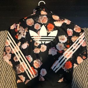 Size small rare roses adidas jacket
